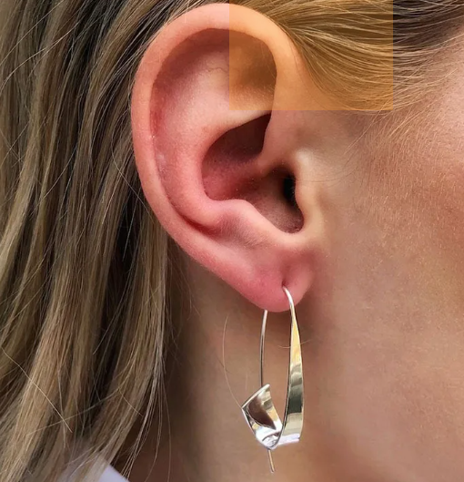Gypsy Spiral Curved Ear Ring Ladies