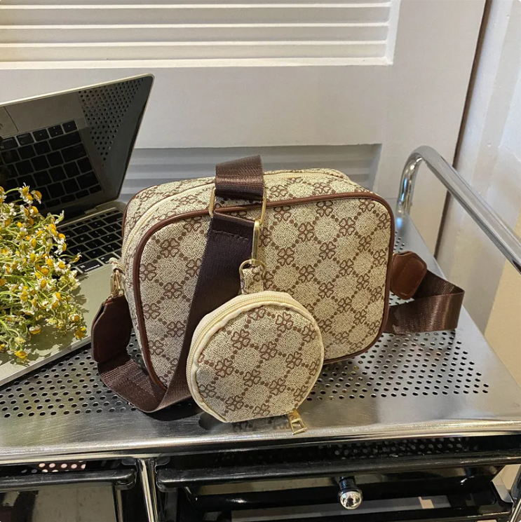 Vintage Pattern Crossbody Bag